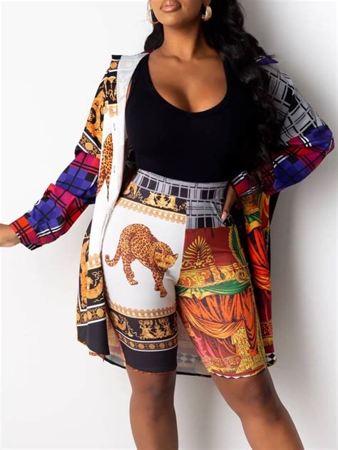 versace 2 piece short set